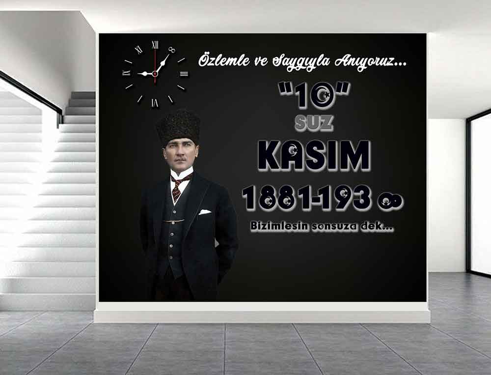 Atatürk’ü Anma 10 Kasım Okul Posteri