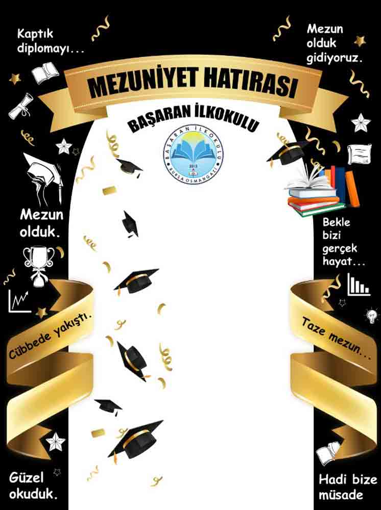 Mezuniyet Hatıra Köşesi Okul Posteri