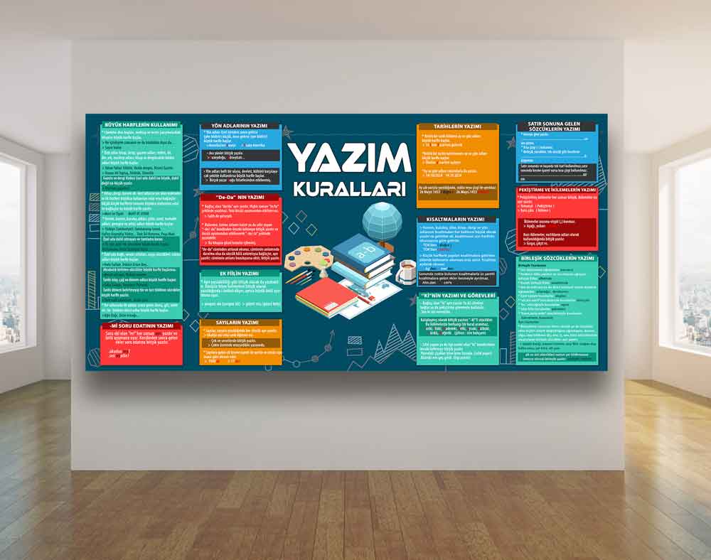 Yazım Kuralları Okul Posteri