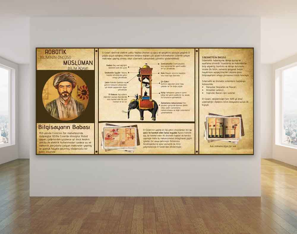 Bilgisayarın Mucidi El Cezeri Okul Posteri