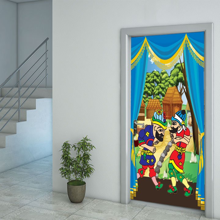 Hacivat Ve Karagöz Kapı Giydirme