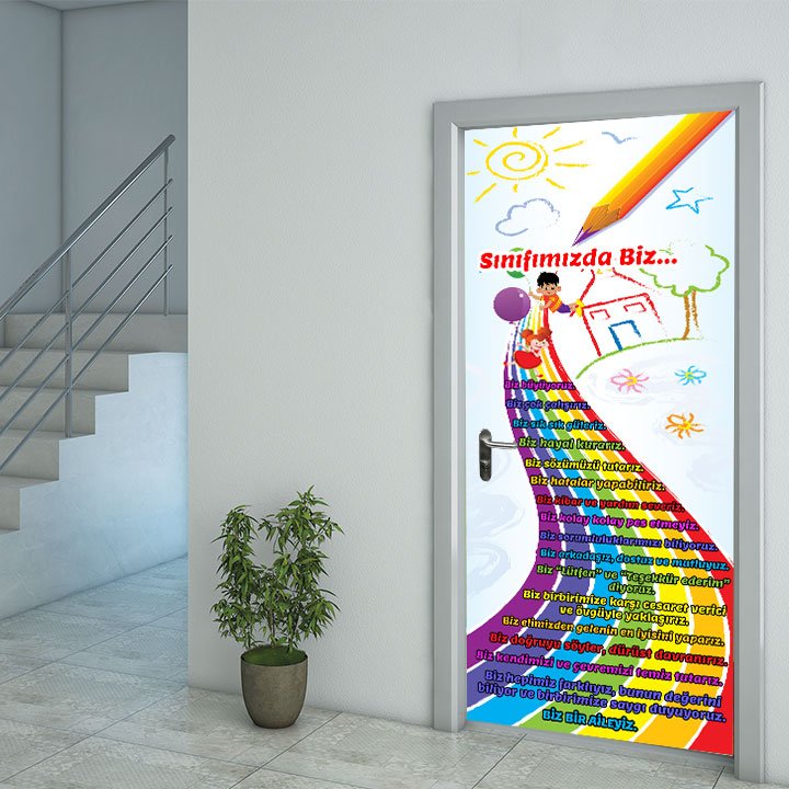 Sınıfımızda Biz Kapı Giydirme