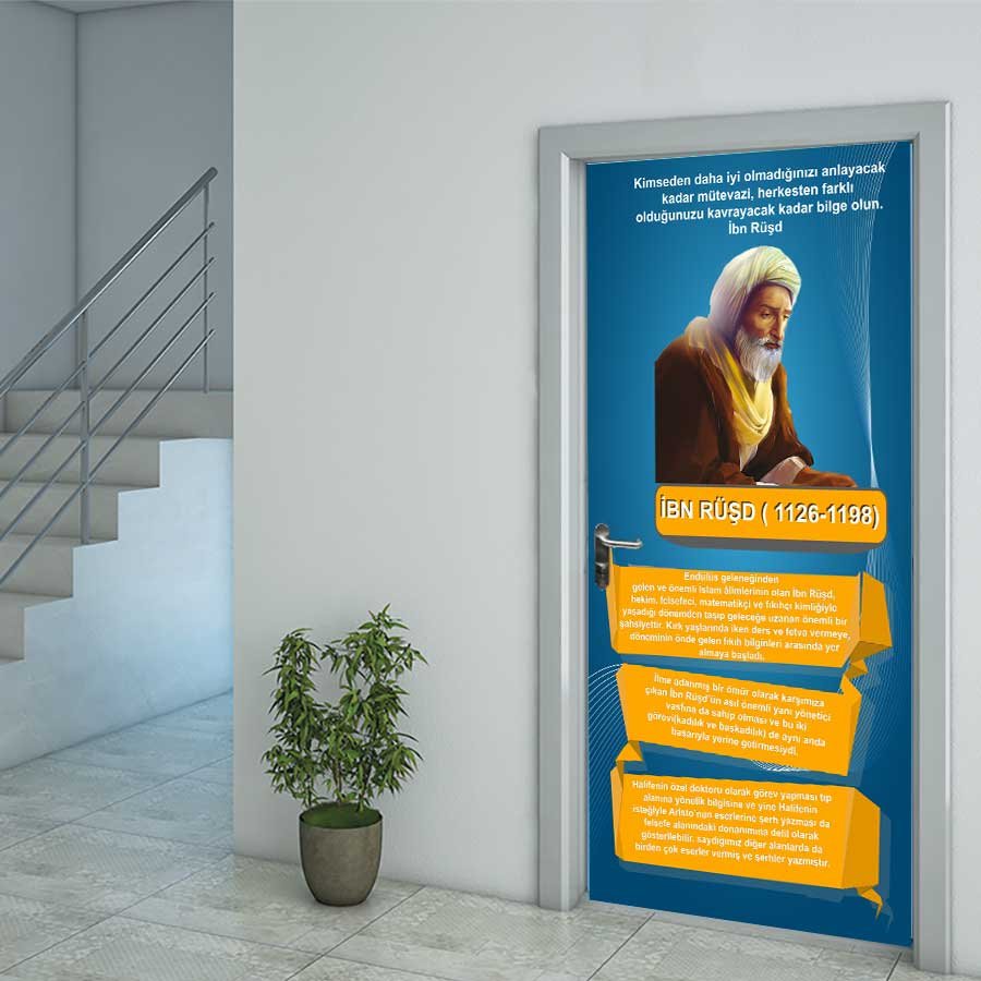 Bilim İnsanları İbni Rüşt Kapı Giydirme