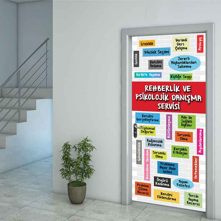 Rehberlik ve Psikolojik Danışma Odası Kapı Giydirme