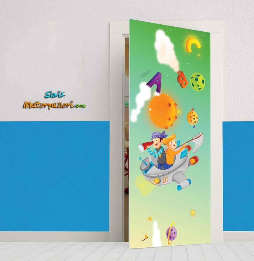 İlkokul Sınıf Kapısı Giydirme