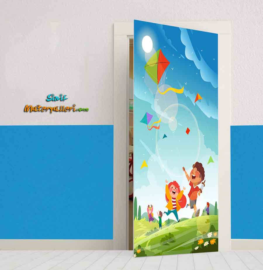 Anaokulu Okul kapı Giydirme