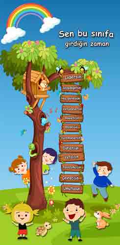 Sen Bu Sınıfa Girdiğin Zaman Kapı Giydirmesi