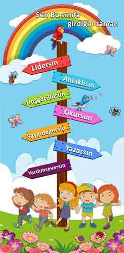 Sen Bu Sınıfa Girdiğin Zaman Okul Kapı Giydirmesi