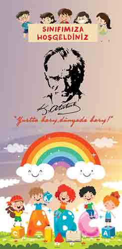 İlkokul Okul Kapı Giydirme