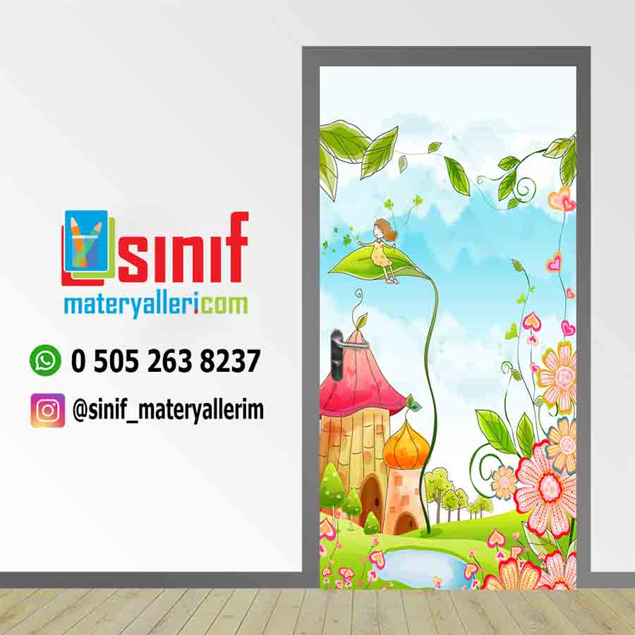 Anaokulu Okul kapı Giydirme