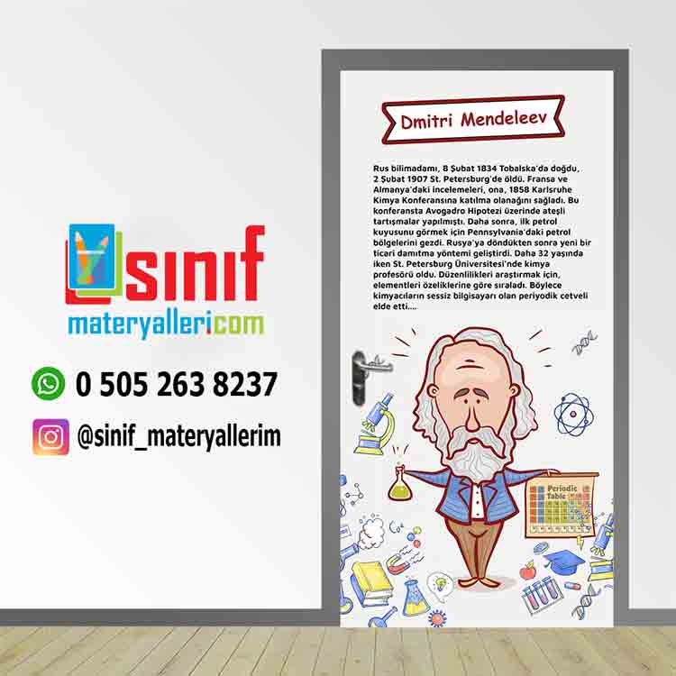 Bilim İnsanları Dmitri Mendeleyev Kapı Giydirme