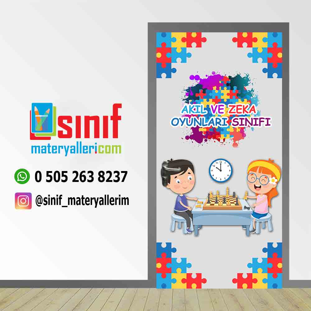 Akıl Ve Zeka Oyunları Sınıfı Kapı Giydirme