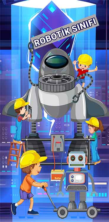 Robotik Sınıfı Kapı Giydirme