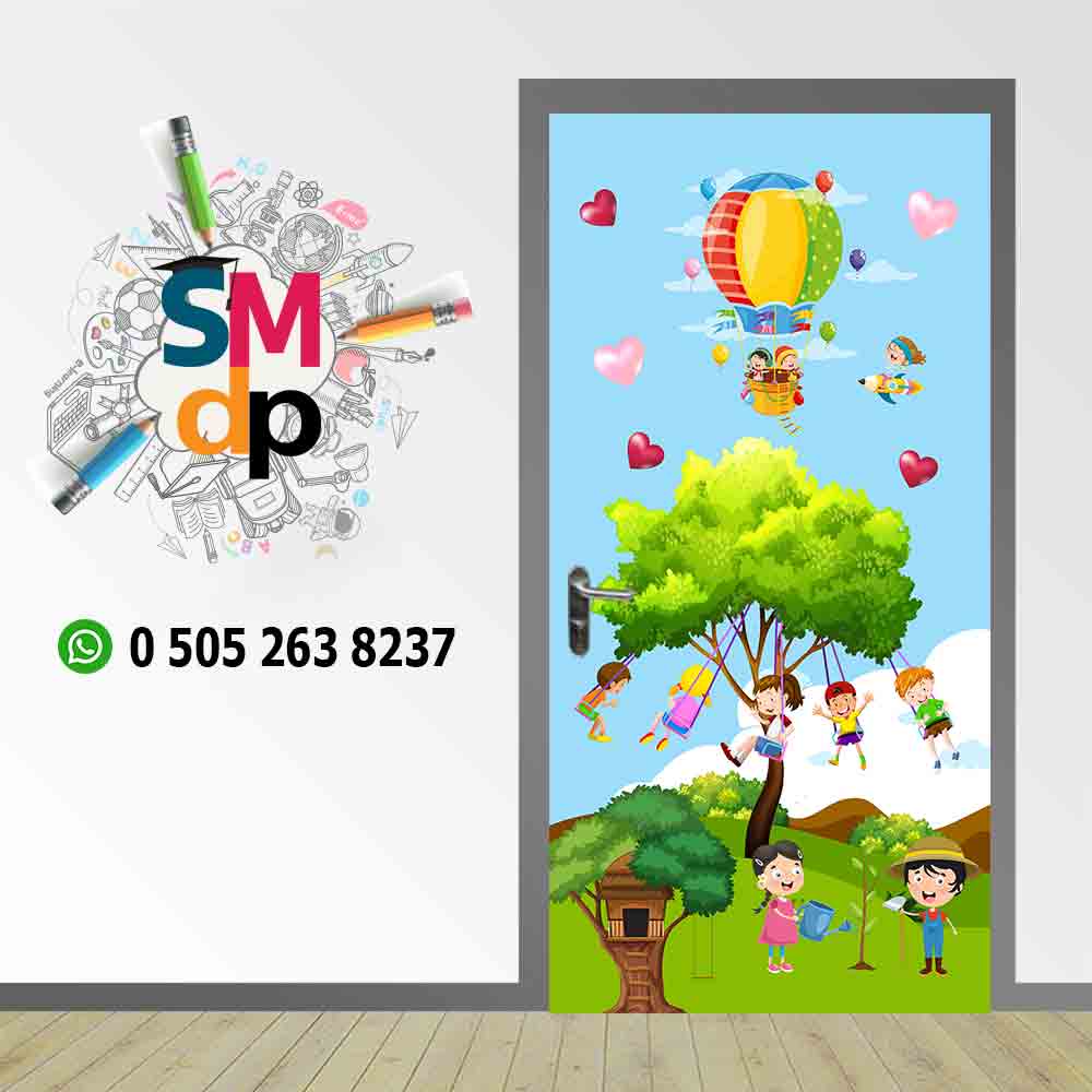 İlkokul Sınıf Kapı Giydirmesi