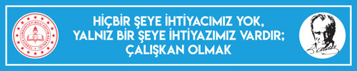 Atatürk’ün Sözleri Kiriş Yazısı 2