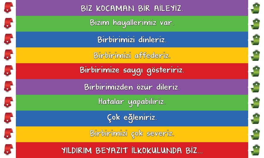 Bu Okulda Biz Merdiven Yazıları