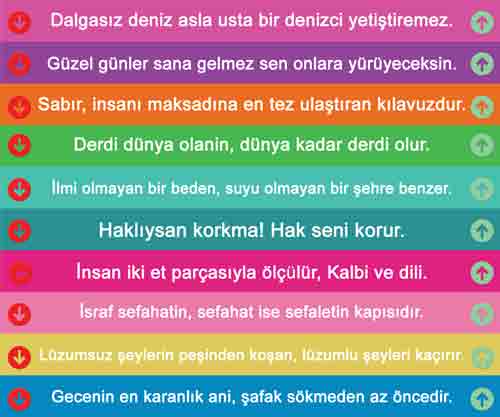 Güzel Sözler Merdiven Yazıları