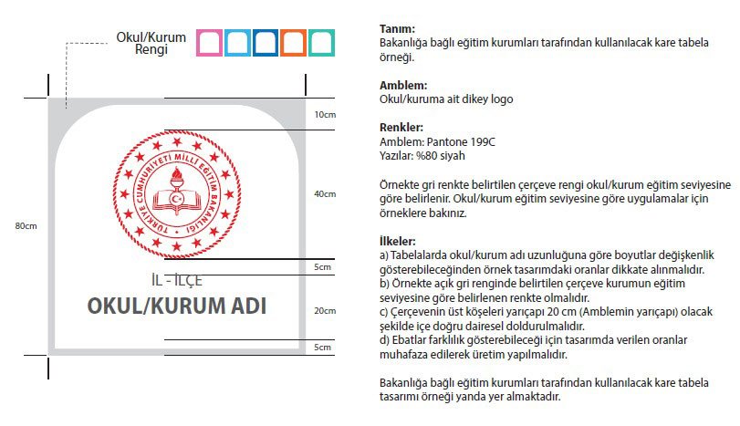 Anaokulu Okul Tabelası