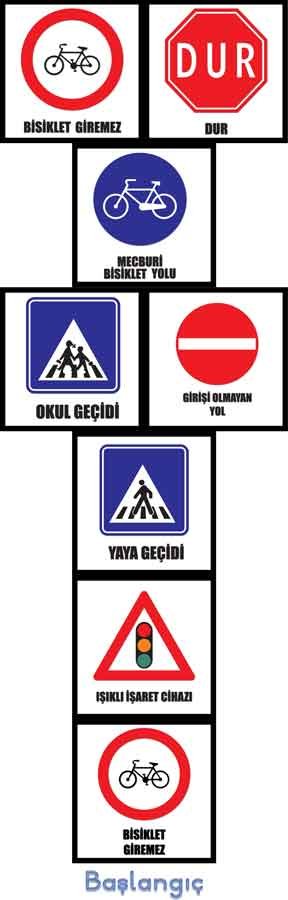 Sek sek Oyunu Trafik İşaretleri