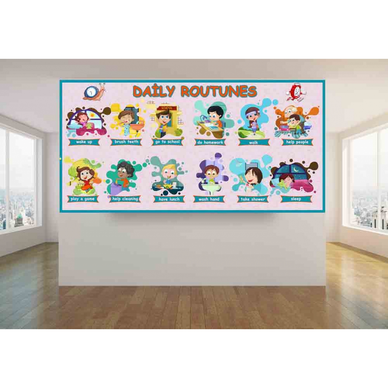 Daily Routines School Poster
