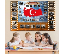Yaşayan Atatürk Köşesi Ders Afişi Poster