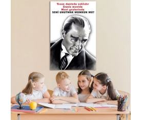 Atatürk Ders Afişi Poster